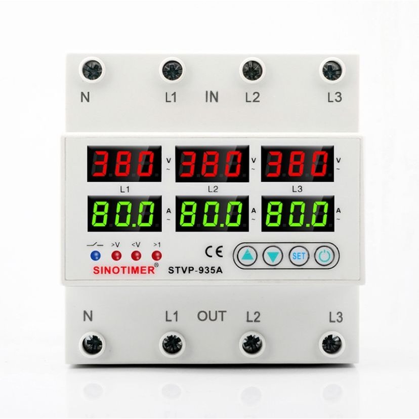 Releu Trifazatic Sinotimer 80A Protecție Digitală