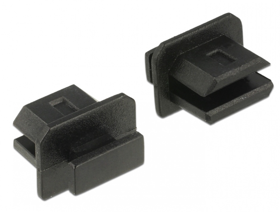 Delock 64026 Capace Anti-Praf Mini DisplayPort, Negru, 10 buc