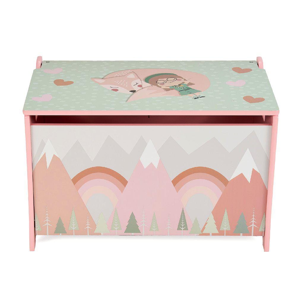 Bancuta Copii cu Depozitare Pink Forest U-grow - imagine 2