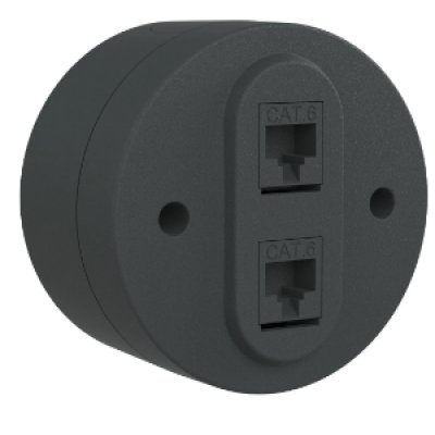Priza Date Dubla CAT6 Ovivo OV00953, IP54, montaj aparent