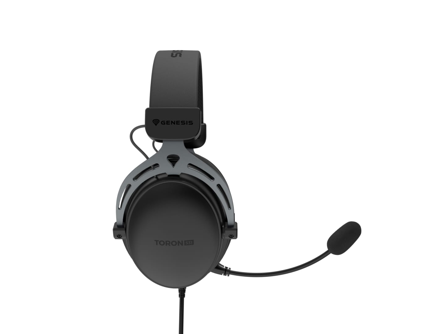 Casti Gaming Genesis Toron 531 - Microfon Detasabil, Negru - imagine 3