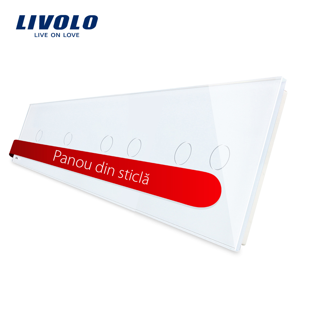 Panou Touch LIVOLO cu Sticlă 2xSimplu+2xDublu