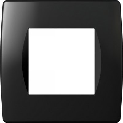Rama Aparataj 2M Negru TEM Modul Soft, IP20