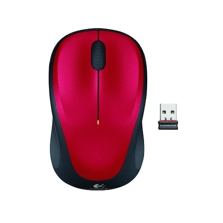 Mouse Wireless Logitech M235 Roșu - Confort și Precizie