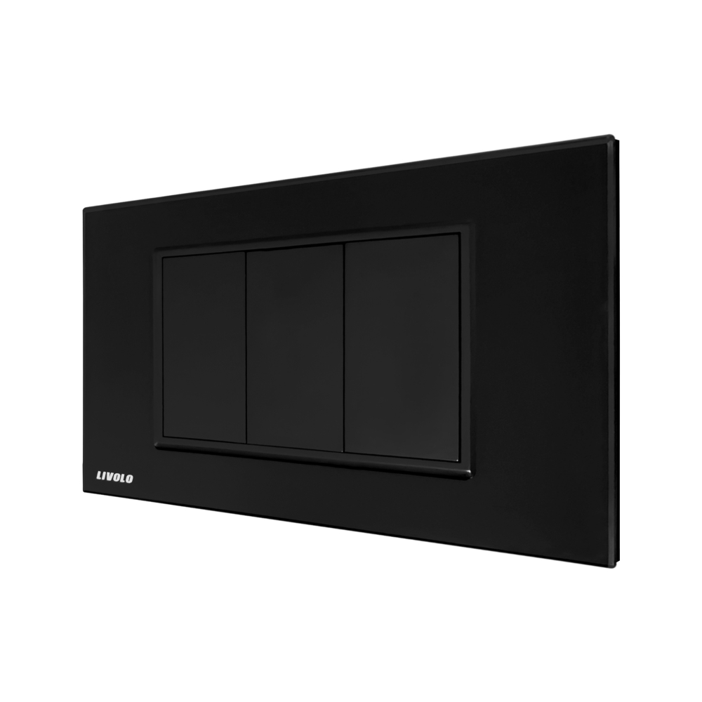 Priza Blank Livolo Sticlă | Rama Italiană - imagine 5