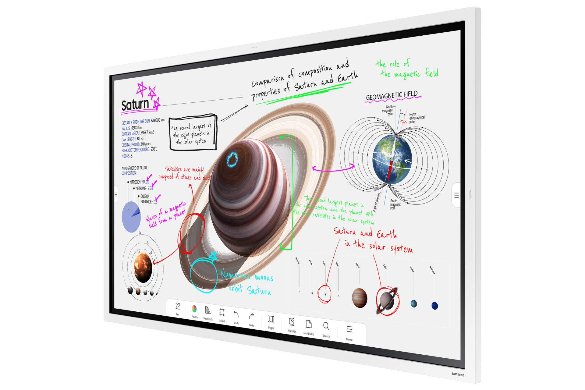 Tablă Interactivă Samsung Flip Pro WM55B 55" 4K Touch - imagine 6
