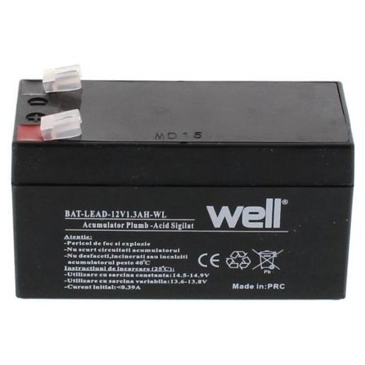 Acumulator 12V 1.3Ah Well BAT-LEAD-12V1.3AH-WL