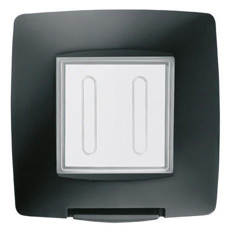 Rama etanșare 2 module IP55 Gewiss Chorus GW16702TN negru