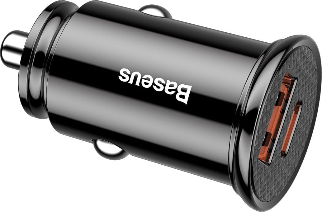 Încărcător Auto Baseus Circular PPS 30W Dublu USB Negru - imagine 14