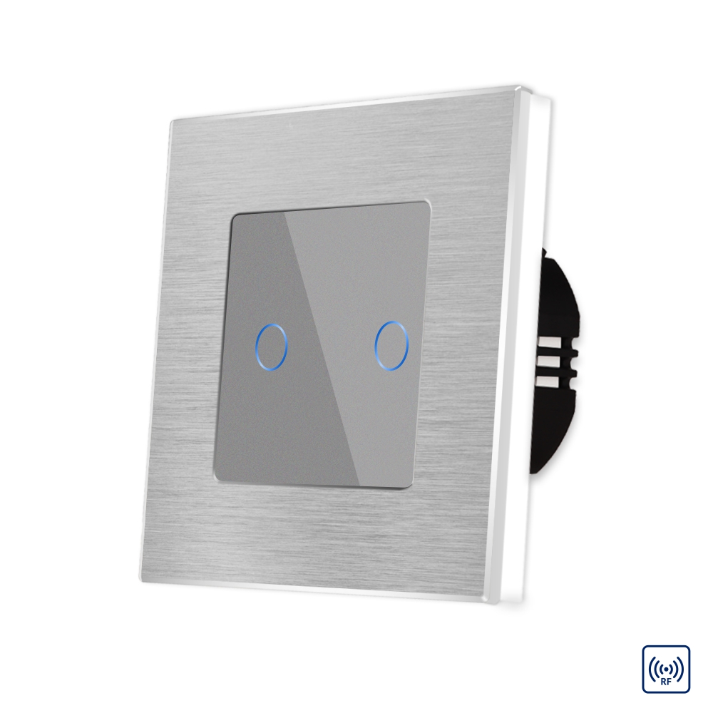 Întrerupător Dublu Touch Sticlă LUXION RF433 - imagine 13