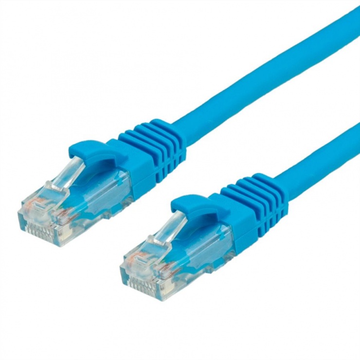 Cablu UTP Cat 6A 0.3m Albastru Value