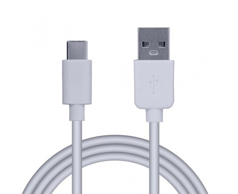 Cablu USB-C Spacer 1.8m, Alb