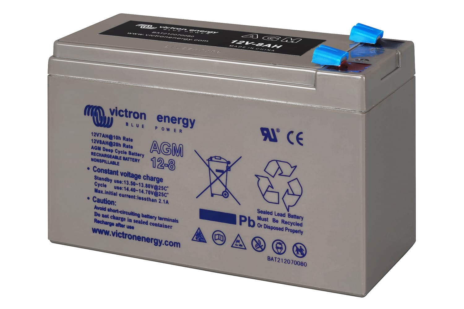 Acumulator Victron Energy 12V 8Ah AGM Deep Cycle - Fără Întreținere - imagine 7