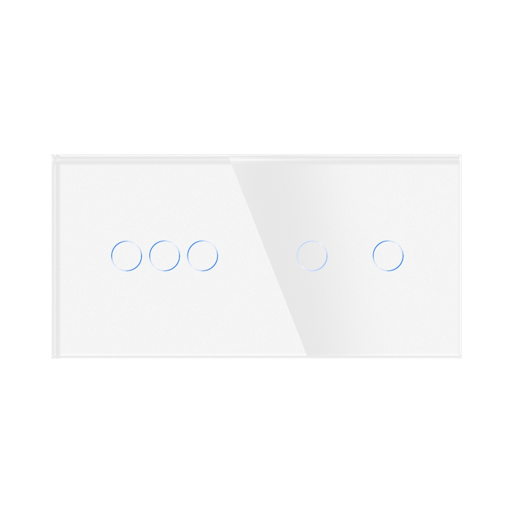 Intrerupator Touch Triplu+Dublu Luxion Sticla - imagine 2
