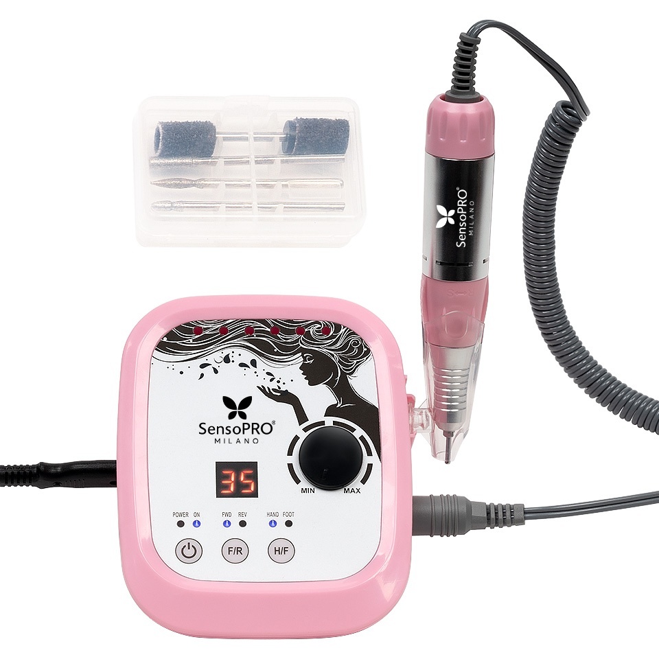 Freza Unghii SensoPRO Milano 35.000RPM, Pink - imagine 2