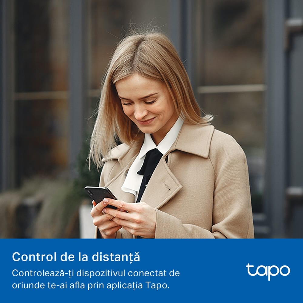 Priză Inteligentă TP-Link Tapo P100M Matter WiFi Alb - imagine 8