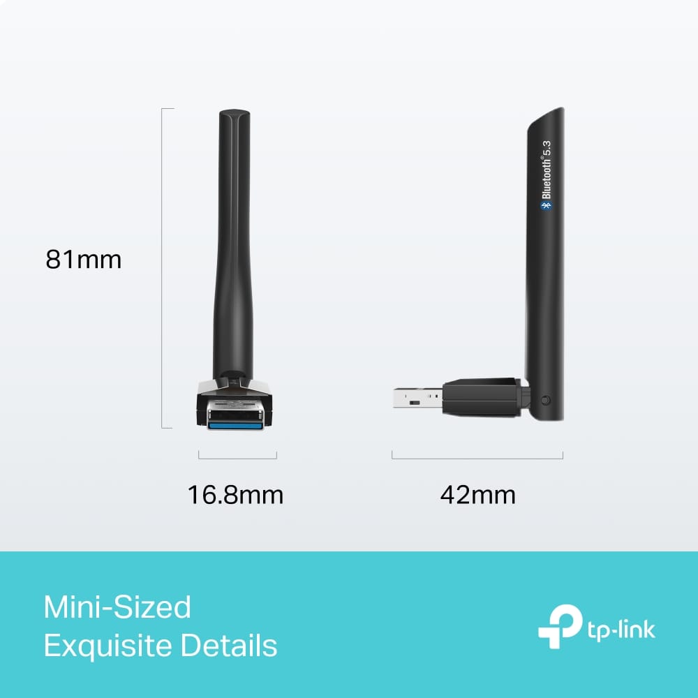 Adaptor Bluetooth 5.3 TP-Link UB500 Nano USB pentru PC si Laptop - imagine 11