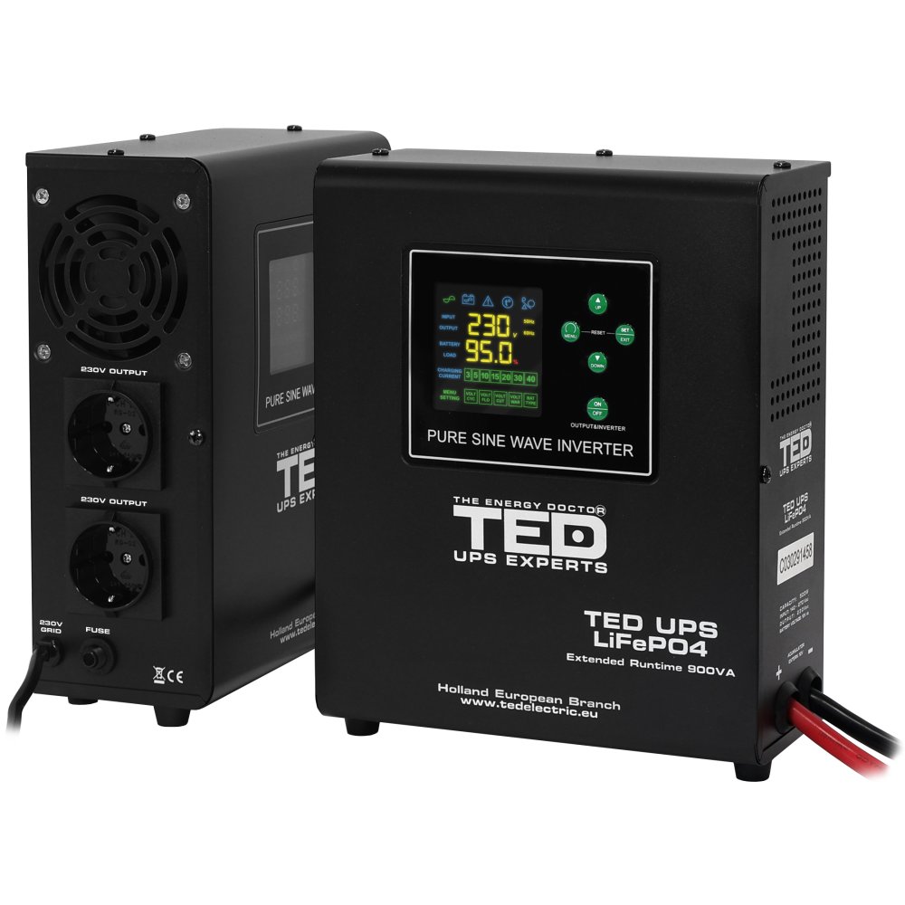 UPS Centrala Termica TED Electric 900VA/500W Sinus Pură