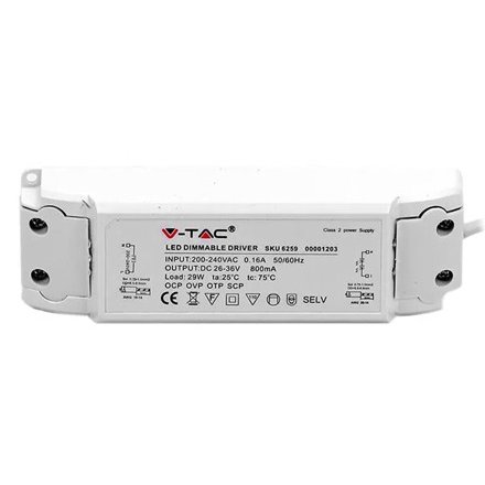 Driver Panou LED 29W V-TAC A++ Eficient
