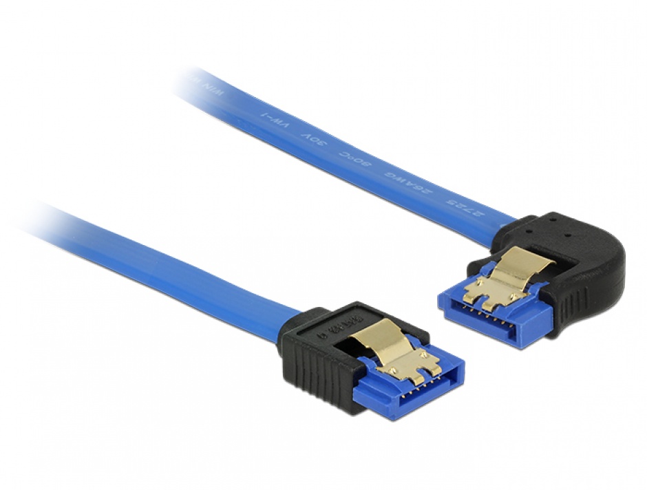 Cablu SATA III 6Gb/s Bleu 50cm, Delock