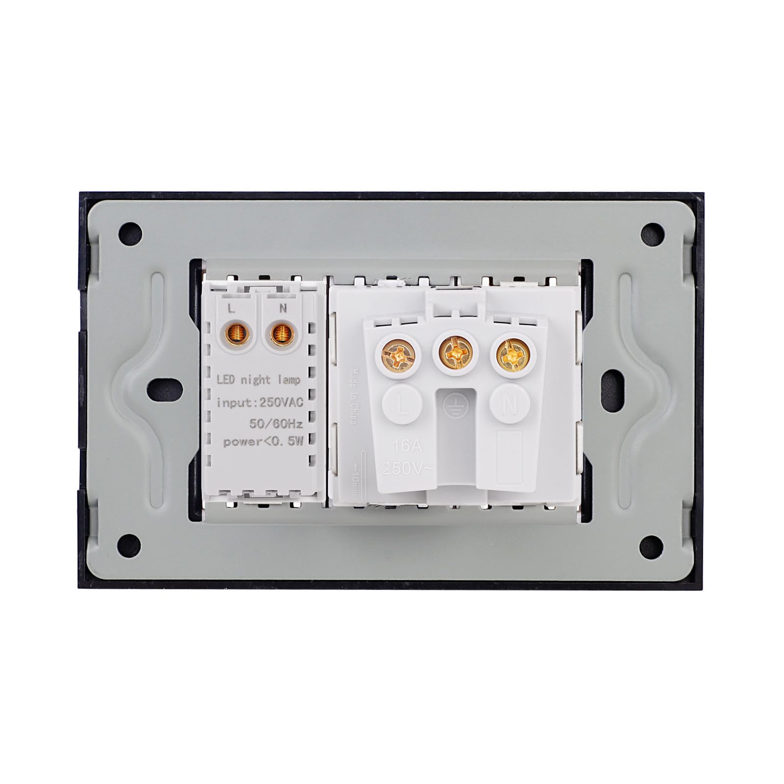 Priza Schuko cu Lampa de Veghe si Rama Sticla 3M LUXION - imagine 8