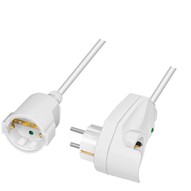 Prelungitor LogiLink LPS275 3m, Alb, Siguranță IP20