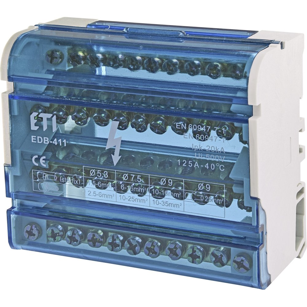 Bloc Distribuție Eti 4x11 Poli 125A
