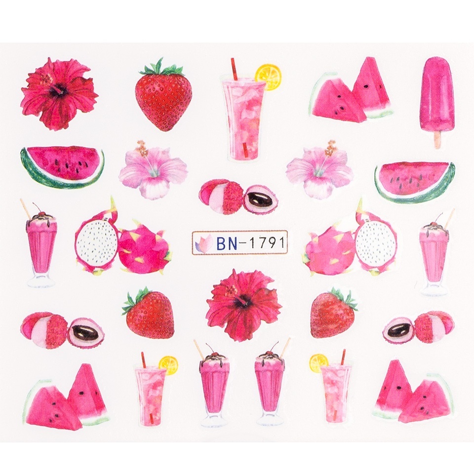 Tatuaj Unghii Luxorise Pink Summer BN-1791