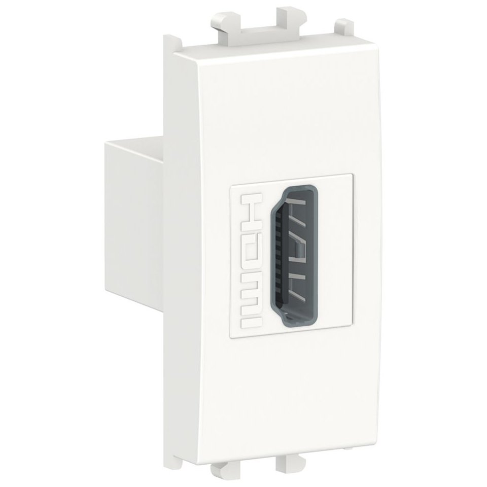 Priza HDMI 1 Modul Schneider Easy Styl, Alb