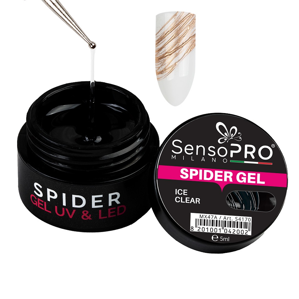 Spider Gel SensoPRO Ice Clear, 5 ml