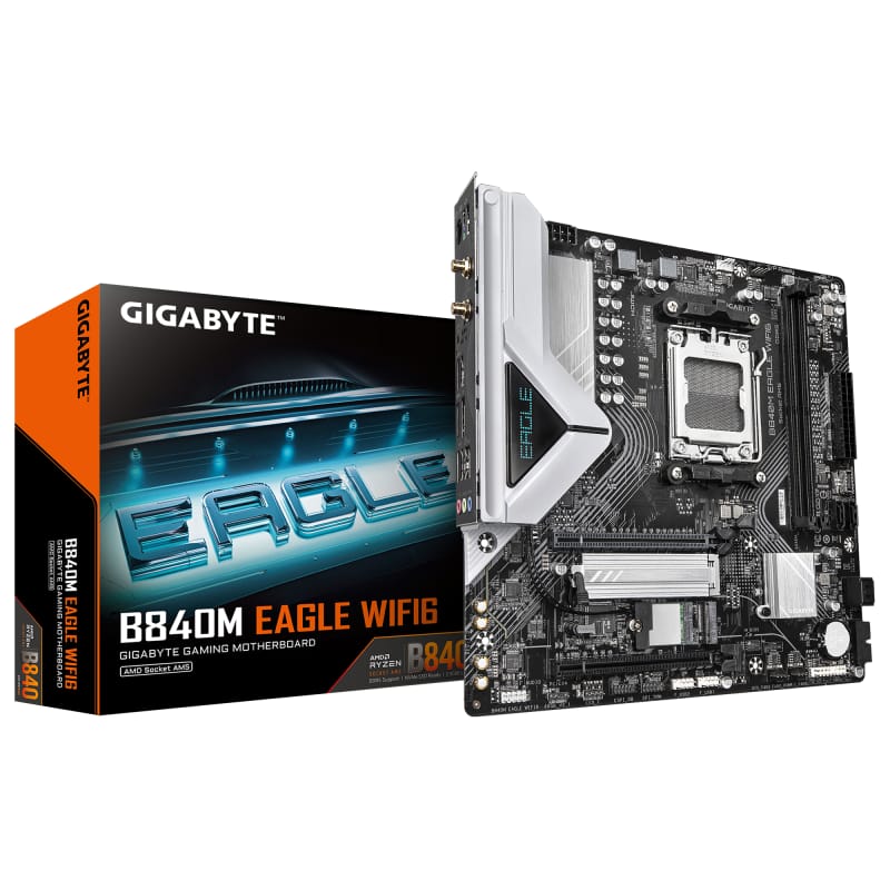 Placă de bază Gigabyte B840M EAGLE WIFI6 AM5 mATX DDR5 - imagine 2