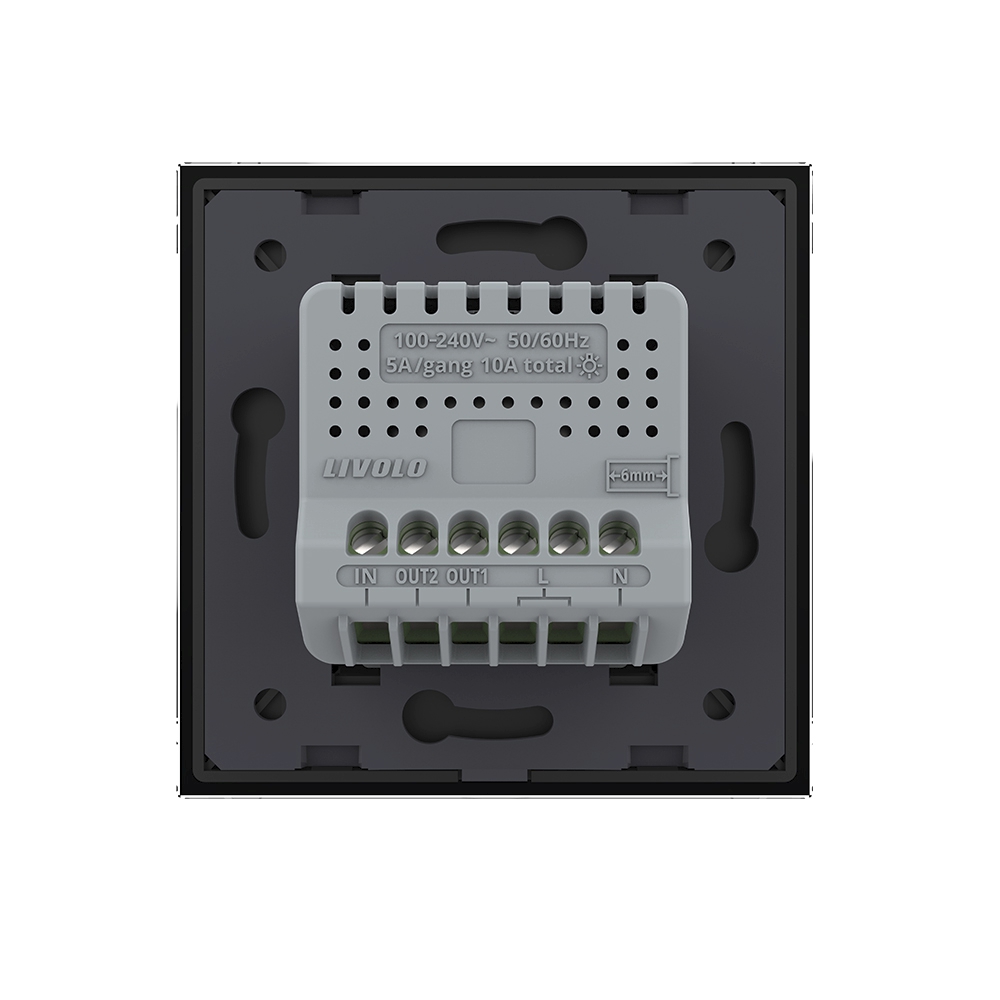 Intrerupator Dublu Touch LIVOLO cu Reset si Contact Uscat - imagine 8