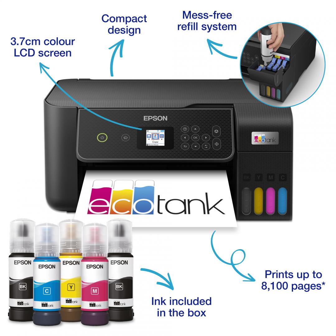 Multifunctional Epson EcoTank L3280 - Printare Wireless Eficienta - imagine 2