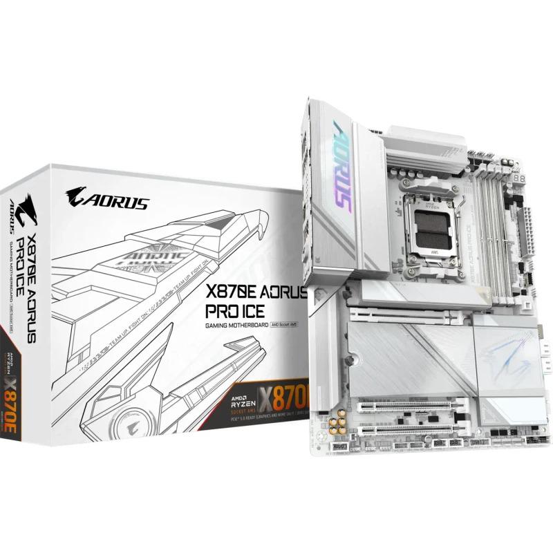 Placă de Bază GIGABYTE X870E AORUS PRO ICE AM5 | High-End