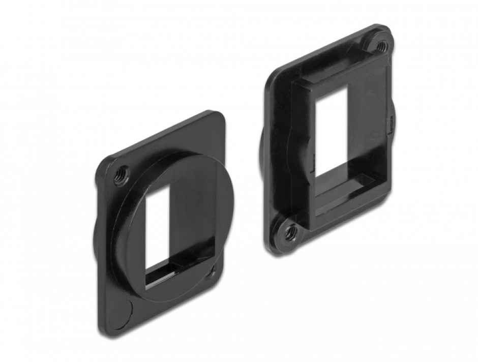 Adaptor Keystone D-Type Delock 86275, Negru