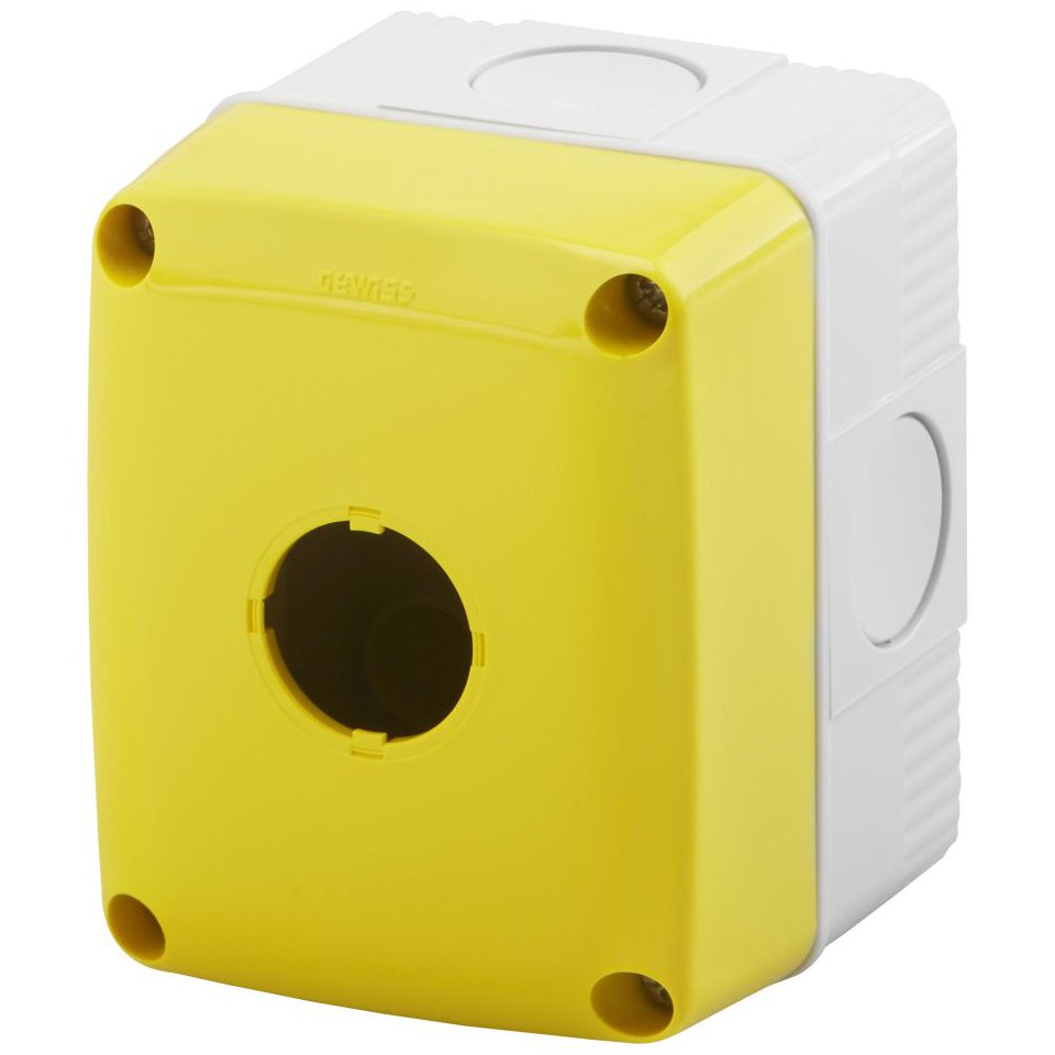 Carcasa 1 buton D22 IP66 Galben Gewiss