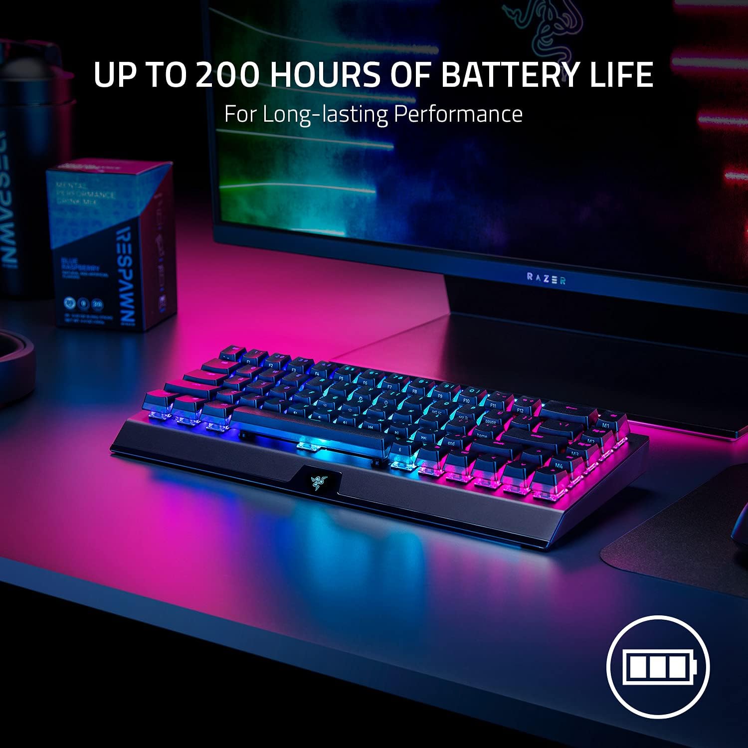 Tastatură Gaming Wireless Razer BlackWidow V3 Mini HyperSpeed - imagine 8