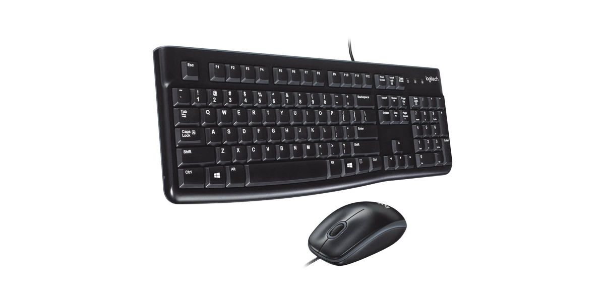 Set Tastatură și Mouse Logitech MK120 USB - Confort și Durabilitate