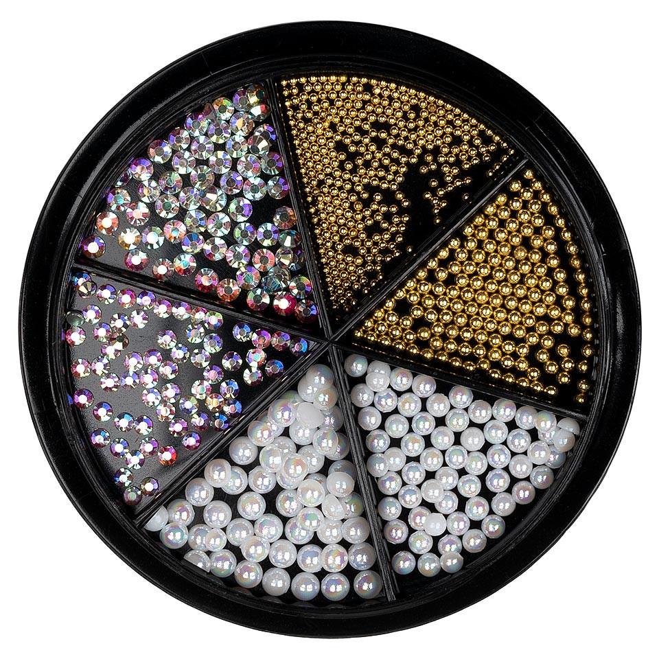 Strasuri Unghii LUXORISE Royal Gold & Silver, 6 modele