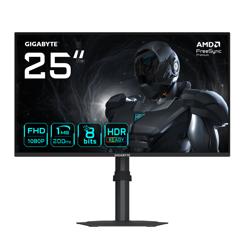 Monitor Gaming Gigabyte G25F2 24.5" FHD 200Hz 1ms HDR10 - imagine 1