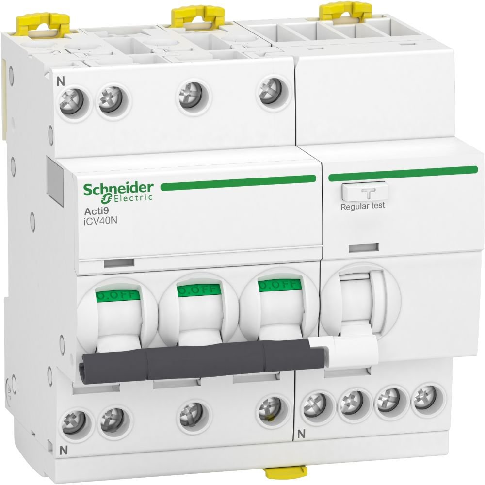 RCBO Schneider 3P+N 40A/30mA Siguranță - imagine 1
