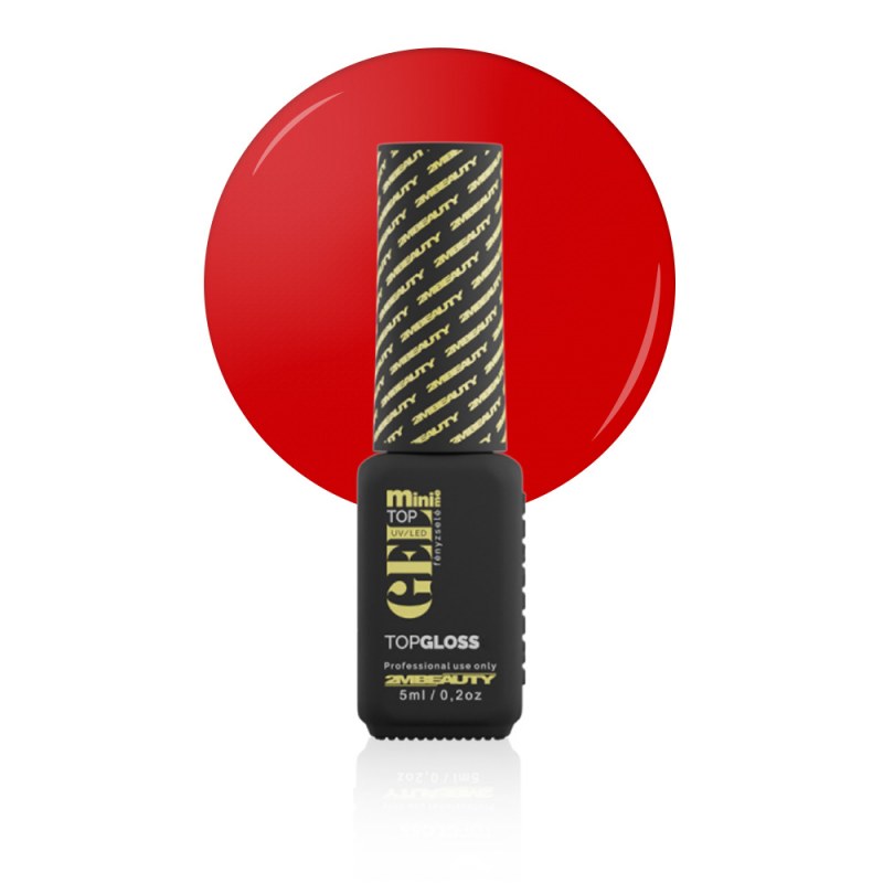 NF Top Gel 2M Hema Free Red 5ml - Top Coat Colorat