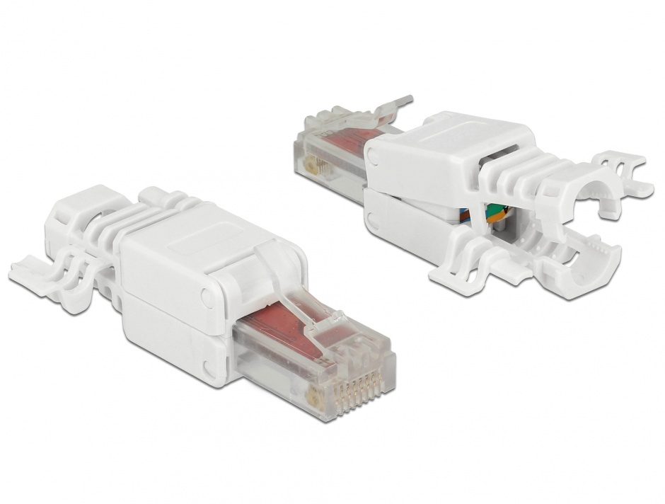 Set 2 Conectori RJ45 Cat.6 Delock Tool-Free