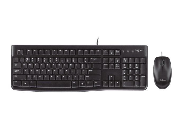 Kit Tastatură și Mouse Logitech MK120 - Confort și Durabilitate