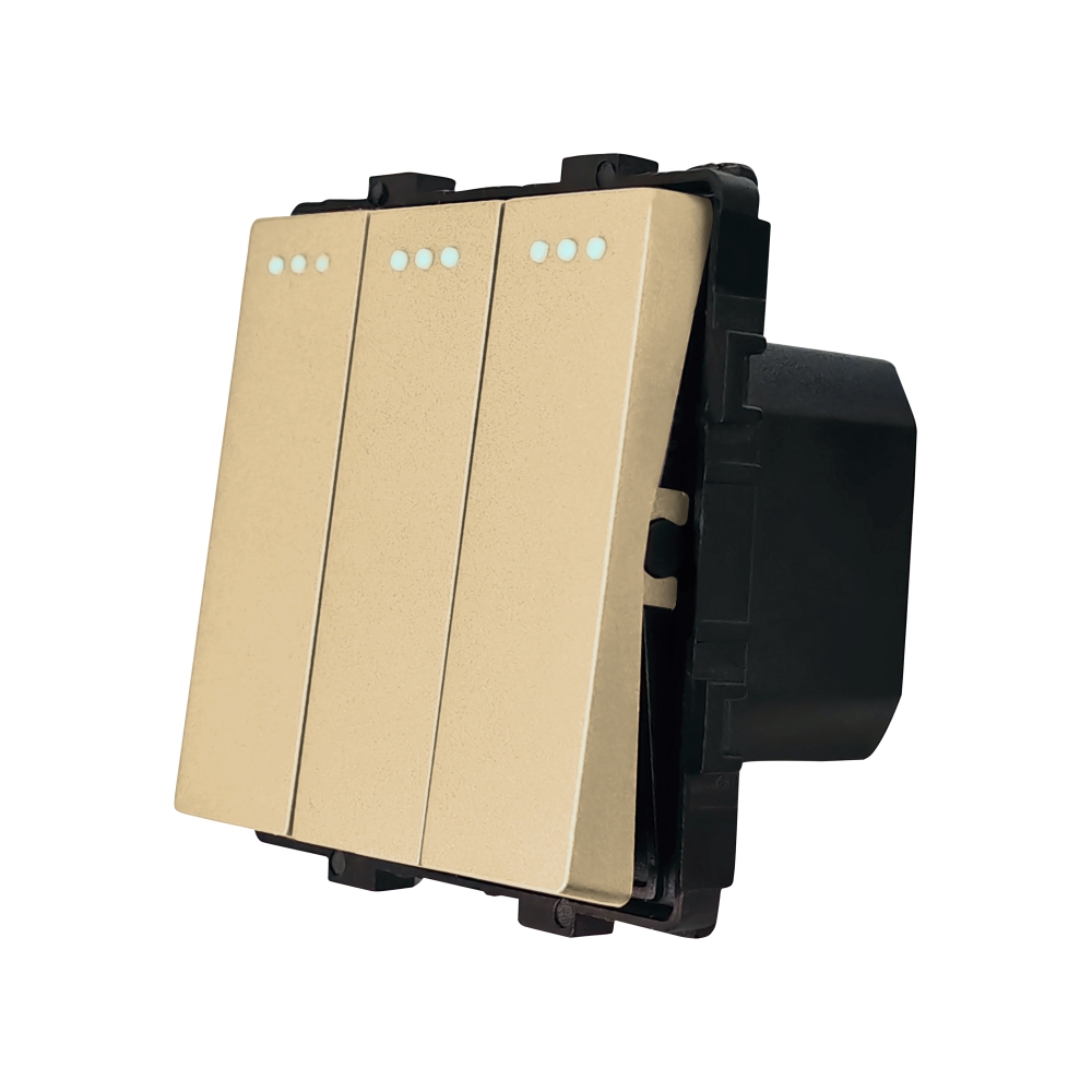 Modul Intrerupator Triplu LUXION, Mecanic, 10A - imagine 9