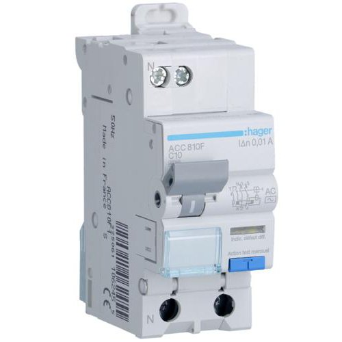 Disjunctor diferențial Hager 1P+N 10A, Siguranță maximă