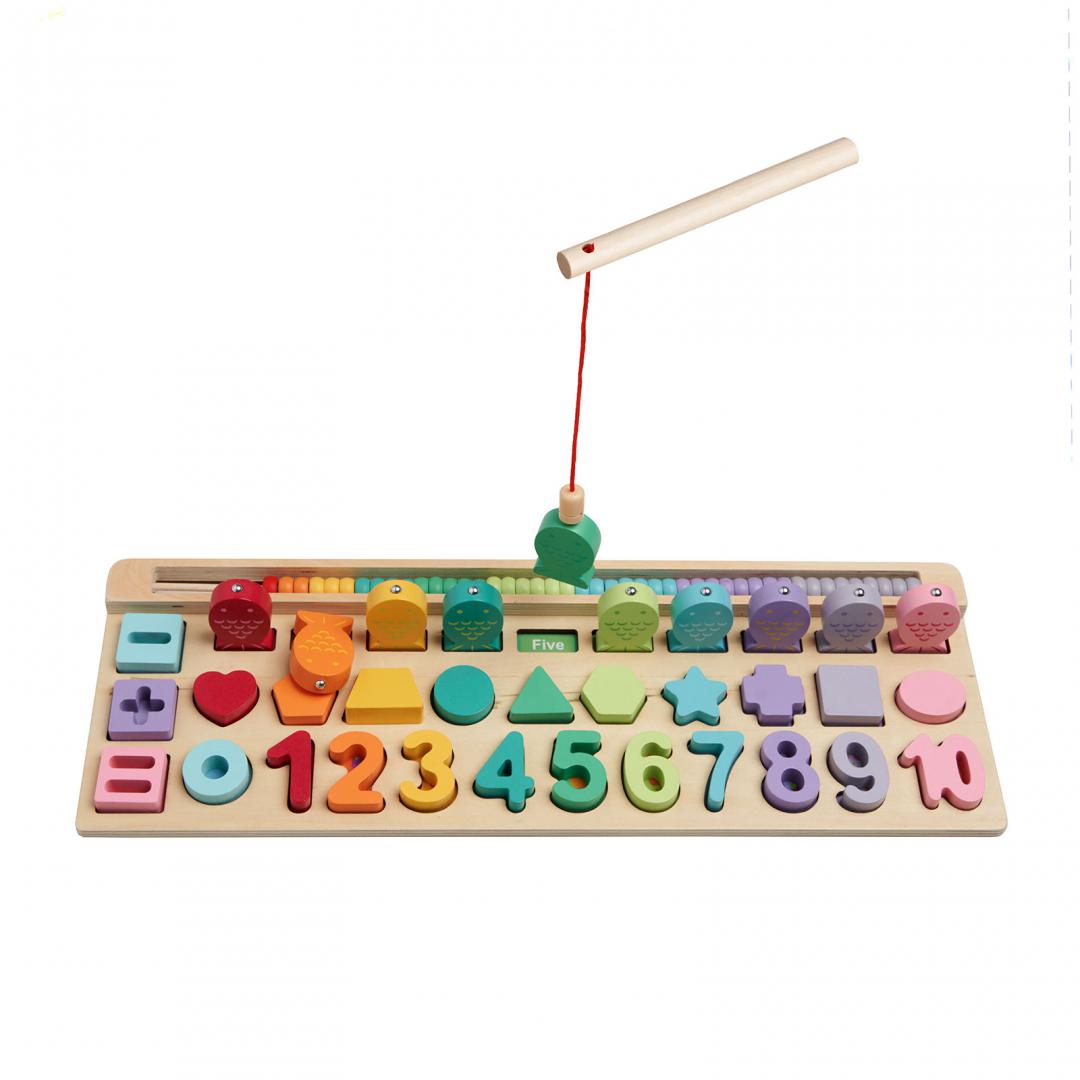 Puzzle Lemn 4 in 1 - 35 Piese | Joc Educativ Copii - imagine 3