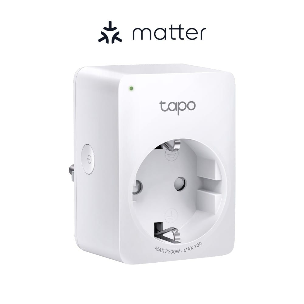 Priză Inteligentă TP-Link Tapo P100M Matter WiFi Alb - imagine 2