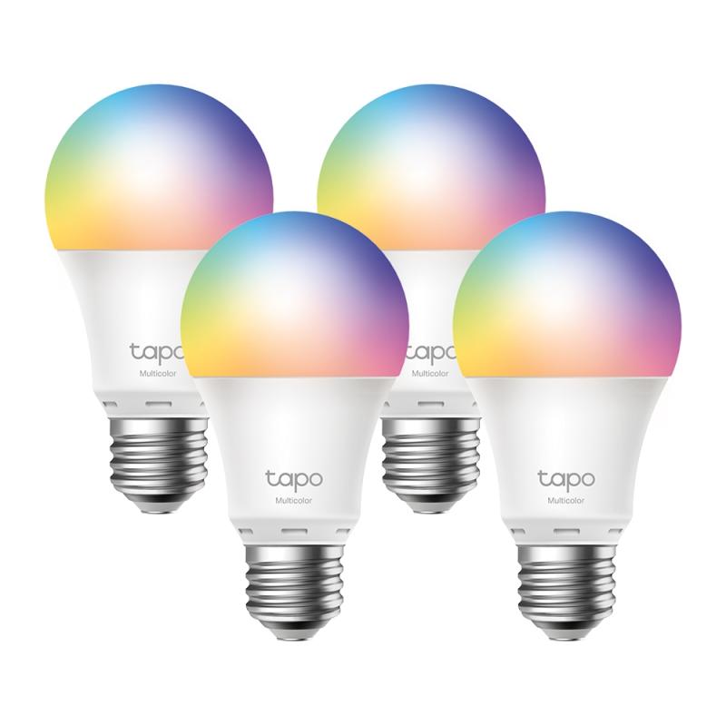 Bec Smart Wi-Fi Multicolor TP-Link E27 - 4 Bucăți, Voice Control