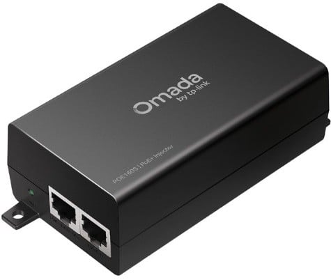Injector PoE+ retea Tp-Link Omada TL-POE160S V4, 2xGigabit, IEEE 802.3af/at, 44-57 V DC, putere 30 W